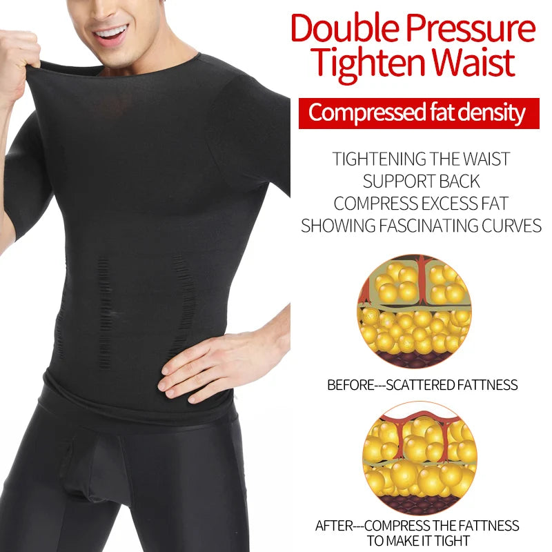 Men's Slimming Body Shaper - Belly Control Shapewear & Posture Corrector Vest
