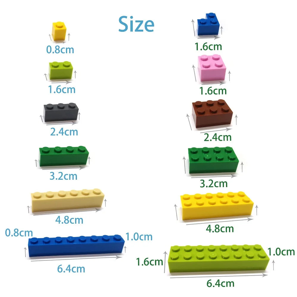 600pcs DIY Building Blocks Set - 12 Colors Educational Creative Toys for Children