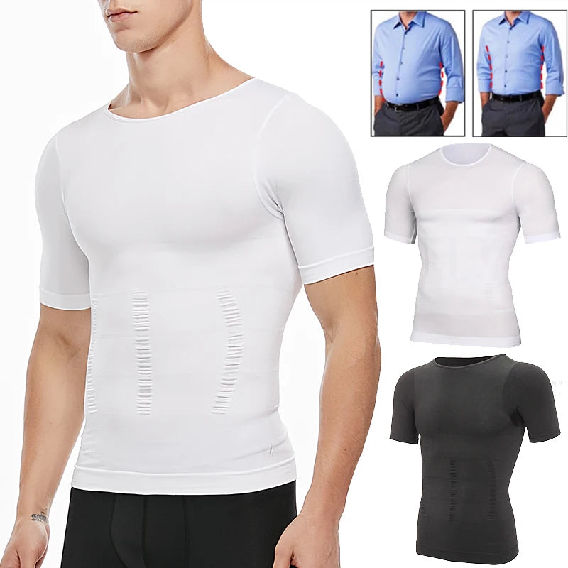 Men's Slimming Body Shaper - Belly Control Shapewear & Posture Corrector Vest