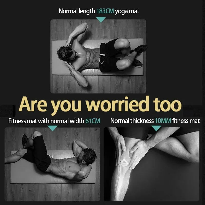 15MM-20MM Thick Yoga Mats Anti-slip Sport Fitness Blanket Exercise Yoga and Pilates Gymnastics Mat Fitness Equipment 183×60cm