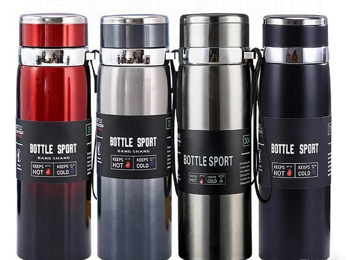 Premium 1L Thermal Water Bottle - Stainless Steel